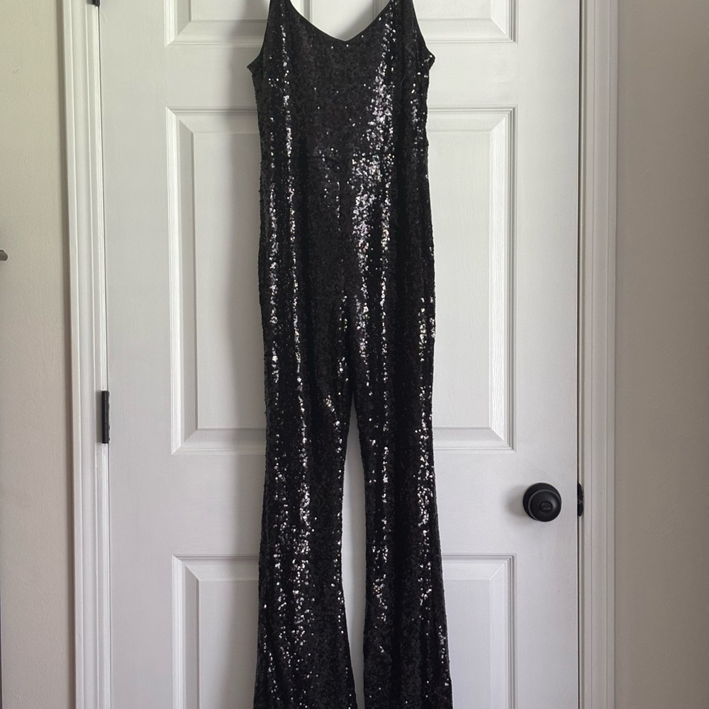 Forever 21 Glittering Black Jumpsuit